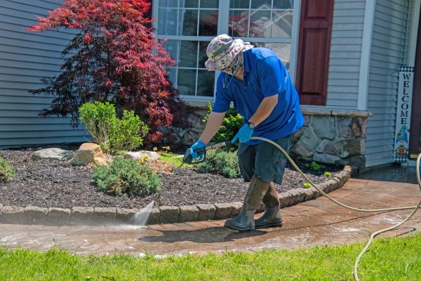Brick Walkway Cleaning in Riverside